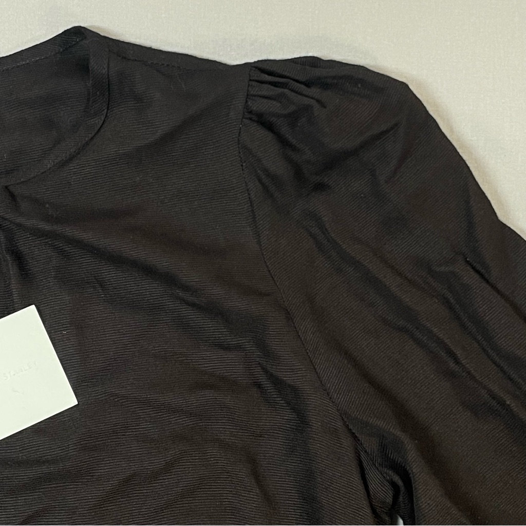 Nwt Maria Stanley Almond Blouse Pullover Top - Black - Womens Medium (?) — image 7 of 8